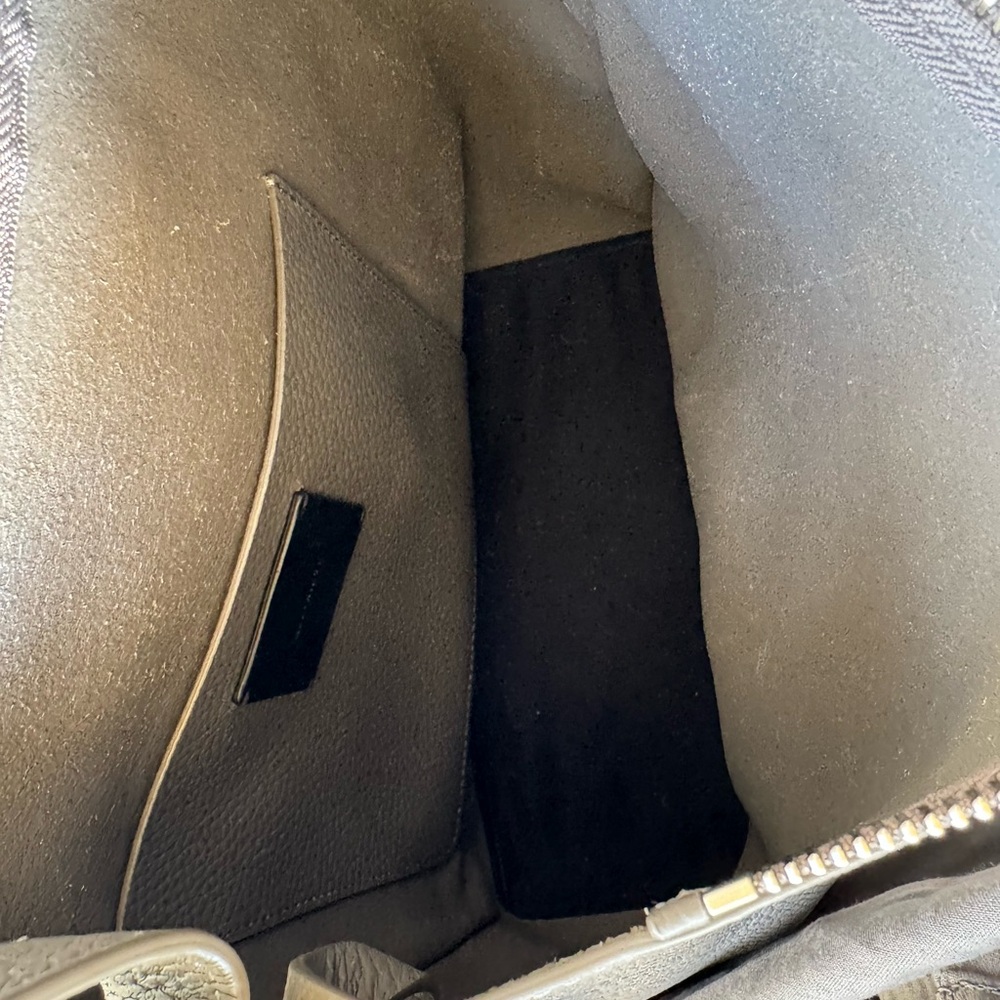 AllSaints Gray Leather Crossbody Bag - Picture 3 of 5